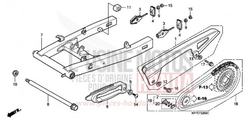 BRAS OSCILLANT CBR125RW9 de 2009